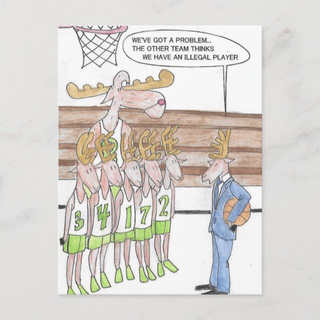 Carte Postale Jeux de renne (Devant)