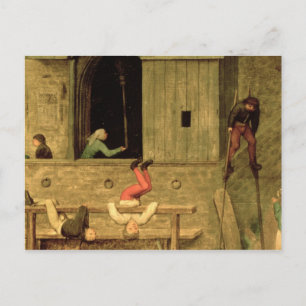 Carte Postale Jeux pour enfants : détail d'un garçon sur pilotis