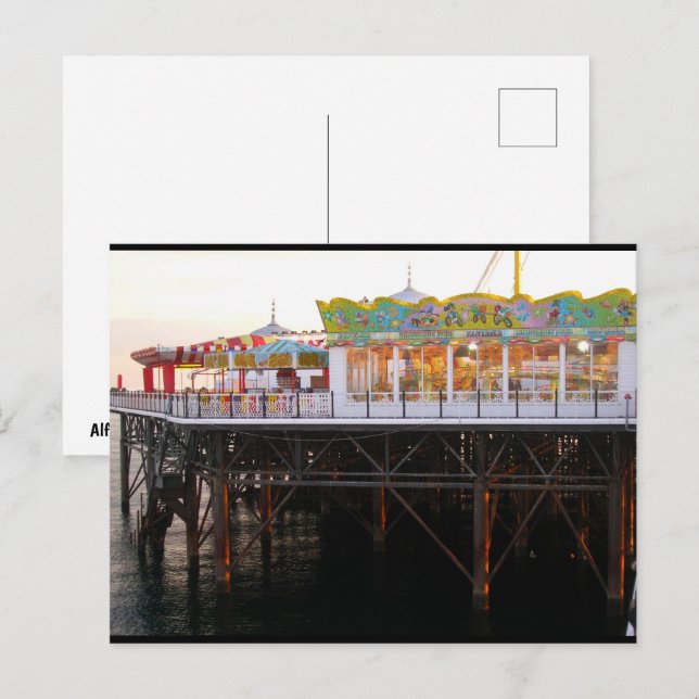 Carte Postale Jeux sur la jetée (Devant / Derrière)
