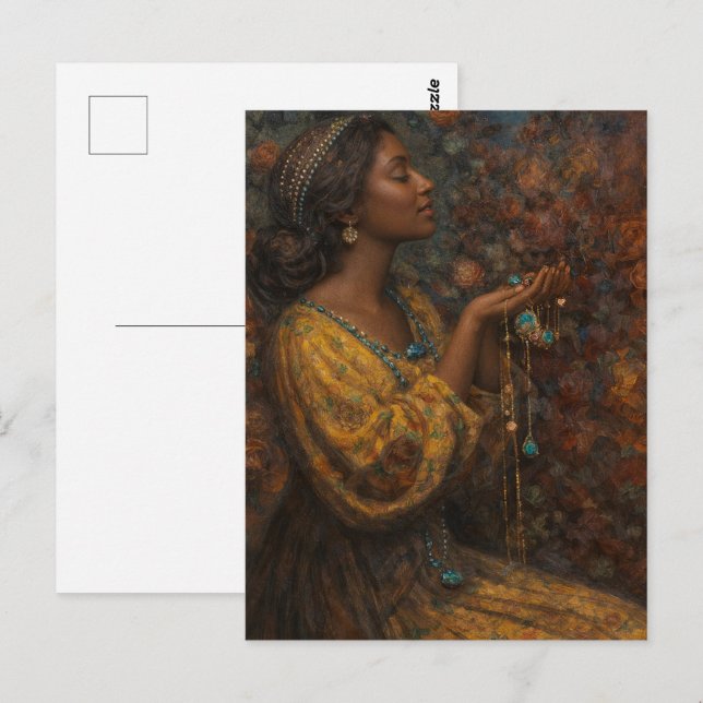 Carte Postale Jewels de Thomas Edwin Mostyn Réinventé (Devant / Derrière)