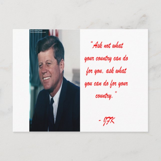 Carte Postale JFK et Ne pas demander de devis (Devant)