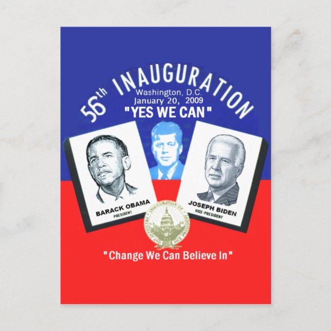 Carte postale JFK inaugurale (Devant)