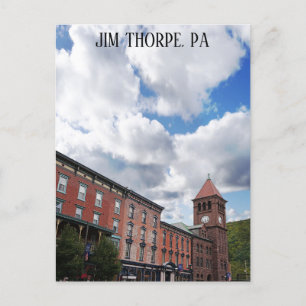 Carte Postale Jim Thorpe Pennsylvania Skyline Pocono Mountain