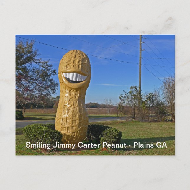 Carte Postale Jimmy Carter Peanut souriant - Plaines Géorgie (Devant)