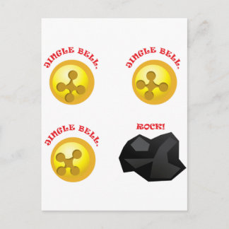 Carte Postale Jingle Bell, Jingle Bell, Jingle Bell, Rock !