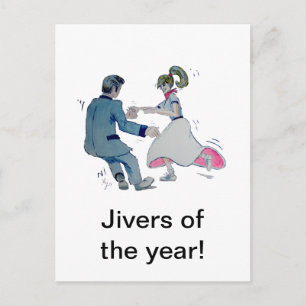 Carte Postale Jive Fun ! swing danse rock and roll