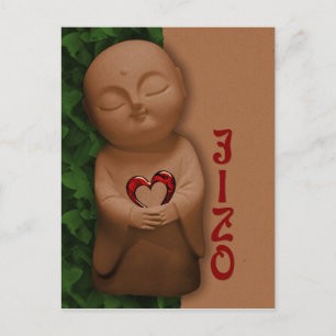 Carte Postale Jizō holding a heart CC0796 Sympathy
