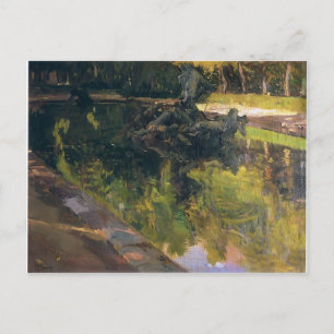 Carte Postale Joaquín Sorolla - Fontaine de Neptune, La Granja