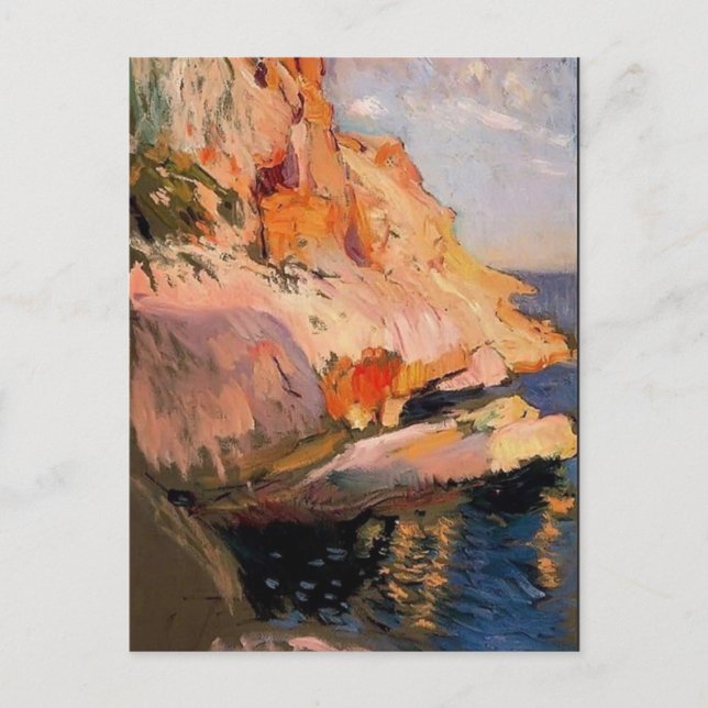 Carte Postale Joaquín Sorolla - Grotte à San Antonio, Javea (Devant)