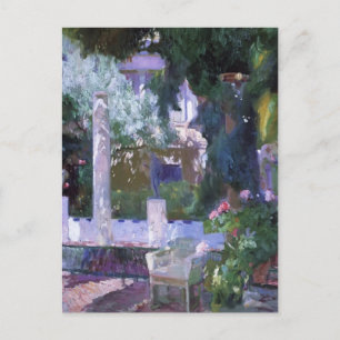 Carte Postale Joaquín Sorolla - le Rose Bush à la Maison Sorolla