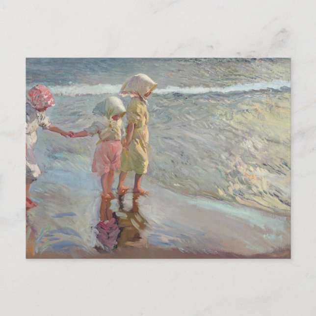 Carte Postale Joaquin Sorolla - Les Trois Soeurs (Devant)