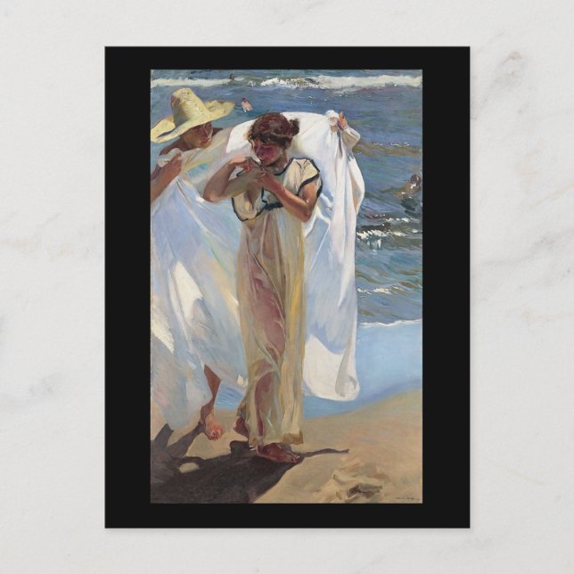 Carte Postale Joaquín Sorolla y Bastida après le bain (Devant)