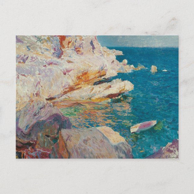 Carte Postale Joaquin Sorolla Y Bastida - Rochers À Javea. (Devant)