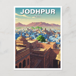 Carte Postale Jodhpur Inde Maisons bleues
