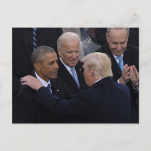 Carte Postale Joe Biden, Barack Obama et Trump