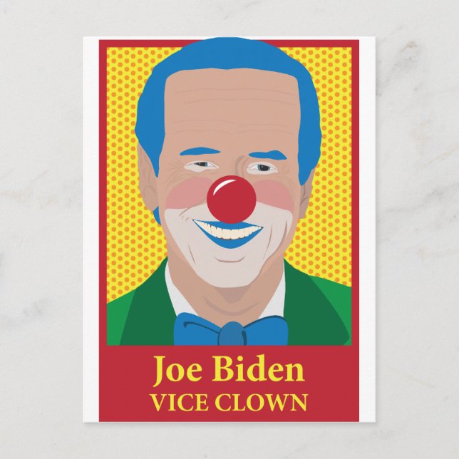 Carte Postale Joe Biden est un clown (Devant)