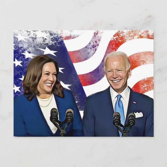 Carte Postale Joe Biden et Kamala Harris 2020 Running Mates (Devant)