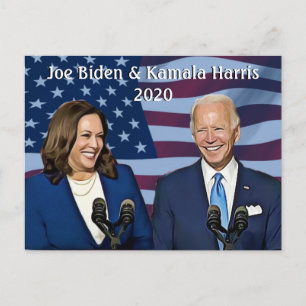 Carte Postale Joe Biden et Kamala Harris 2020 Running Mates