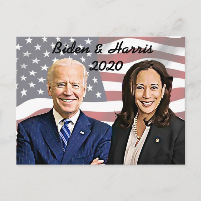 Carte Postale Joe Biden et Kamala Harris Memorabilia Keepsaké (Devant)