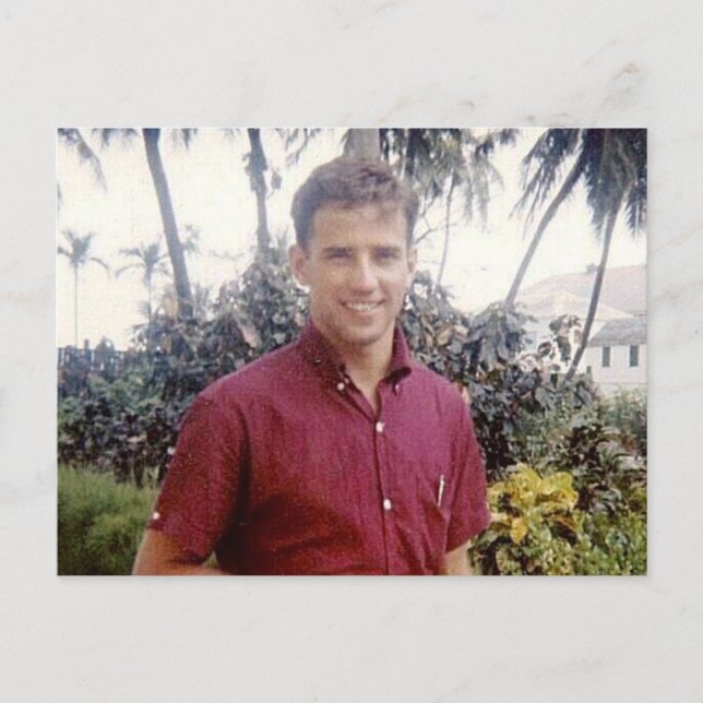 Carte Postale Joe Biden jeune stylisé chaud (Devant)