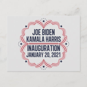 Carte Postale Joe Biden Kamala Harris Inauguration 2021