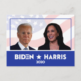 Carte Postale JOE BIDEN KAMALA HARRIS PHOTO Discours 2020