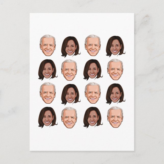 Carte Postale Joe et Kamala Motif (Devant)
