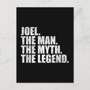 Carte Postale Joel nom, Joel l'homme le mythe la légende