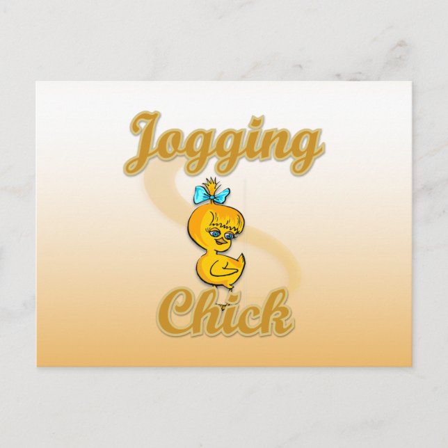 Carte Postale Jogging Chick (Devant)