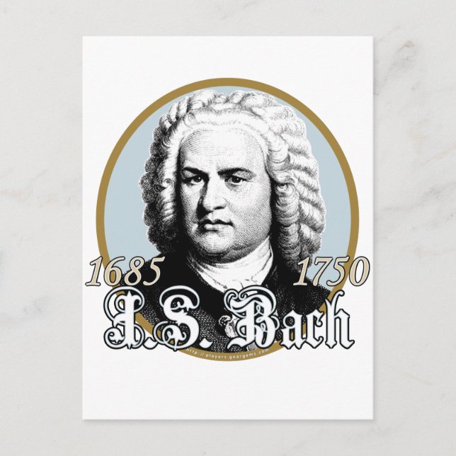 Carte Postale Johann Sebastian Bach (Devant)
