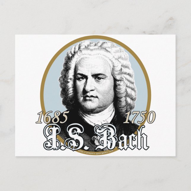 Carte Postale Johann Sebastian Bach (Devant)