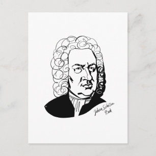 Carte Postale Johann Sebastian Bach