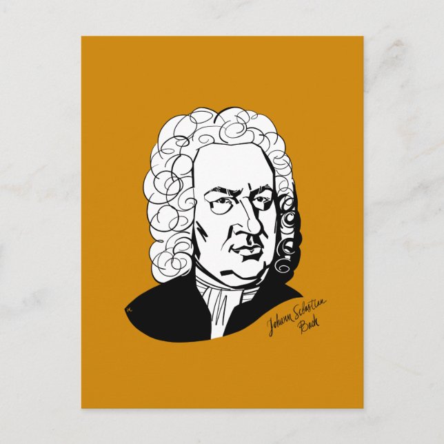 Carte Postale Johann Sebastian Bach (Devant)