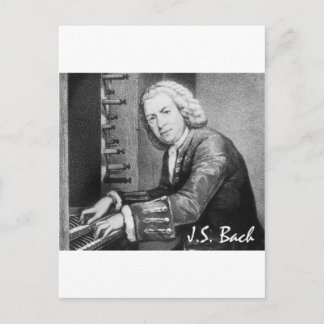 Carte Postale Johann Sebastian Bach Stuff