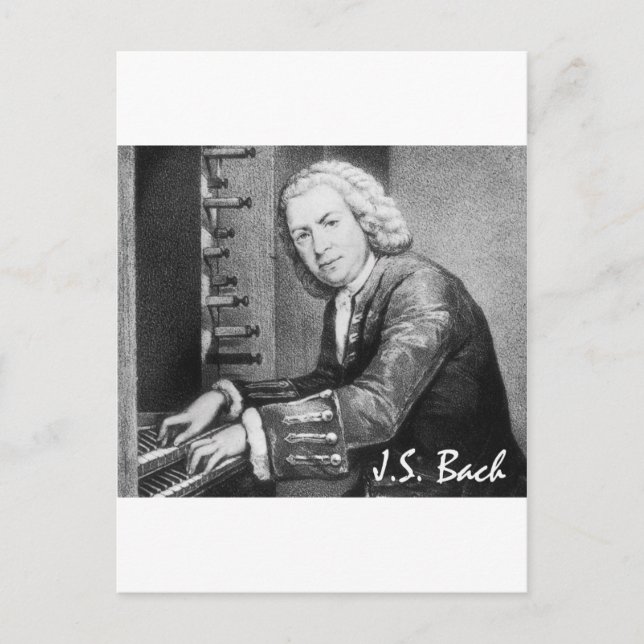 Carte Postale Johann Sebastian Bach Stuff (Devant)