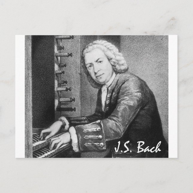 Carte Postale Johann Sebastian Bach Stuff (Devant)