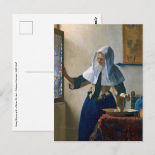Carte Postale Johannes Vermeer - Femme avec un lanceur d'eau
