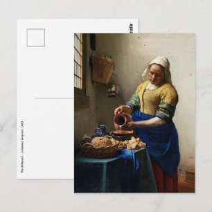 Carte Postale Johannes Vermeer - La Laitière