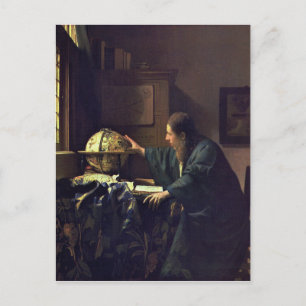 Carte Postale Johannes Vermeer - La peinture astronomique