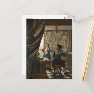 Carte Postale Johannes Vermeer, L'Art de la peinture