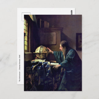 Carte Postale Johannes Vermeer - L'astronome