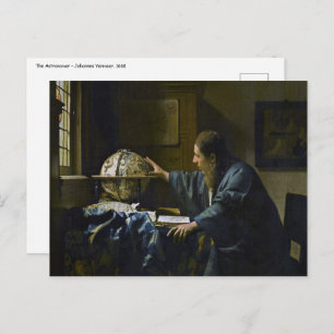 Carte Postale Johannes Vermeer - L'astronome
