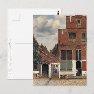 Carte Postale Johannes Vermeer - Little Street