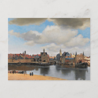 Carte Postale Johannes Vermeer, van Deft, Vue de Delft