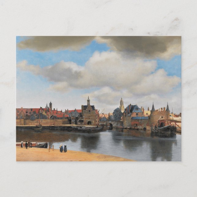 Carte Postale Johannes Vermeer, van Deft, Vue de Delft (Devant)