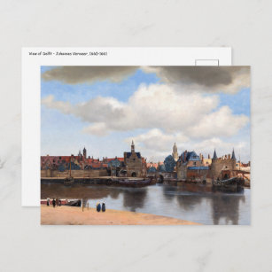 Carte Postale Johannes Vermeer - Vue de Delft
