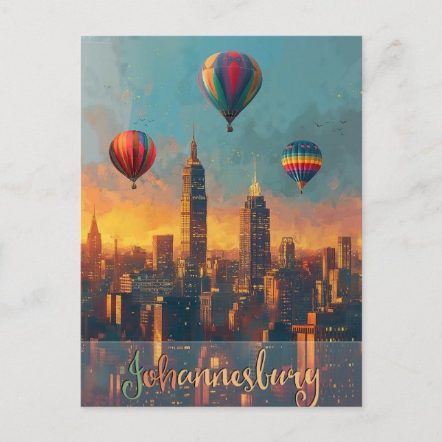 Carte Postale Johannesburg Vintage (Devant)