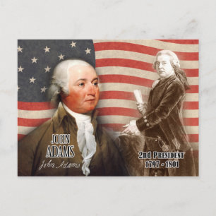 Carte Postale John Adams - 2e président des États-Unis