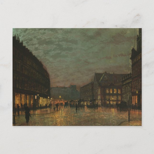 Carte Postale John Atkinson Grimshaw - Boar Lane, Leeds (Devant)