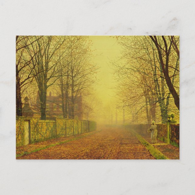 Carte Postale John Atkinson Grimshaw | Evening Glow, c.1884 (hui (Devant)